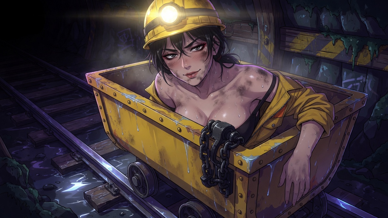 Don't Stop the Cart — Abandoned Mine adult visual novel cover