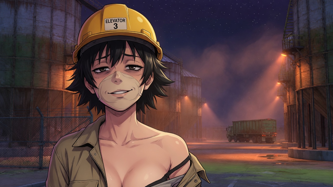 Hatch — Grain silo adult visual novel cover
